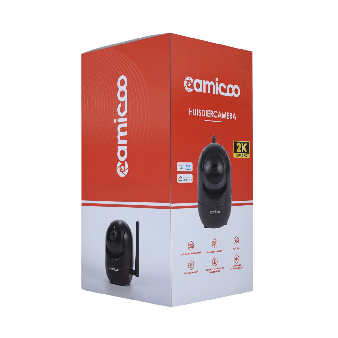 Camicoo® - Huisdiercamera - Zwart