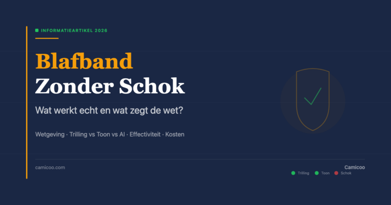 Camicoo anti-bark collar zonder schok 2026 — welke methode werkt echt