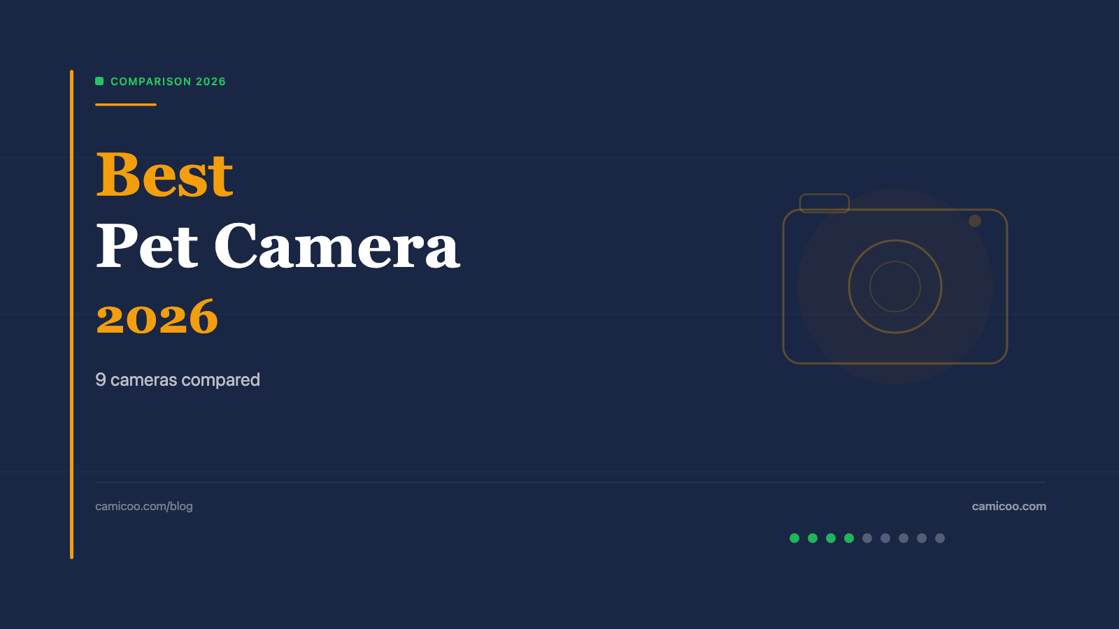 Camicoo pet camera comparison 2026 — 9 products tested