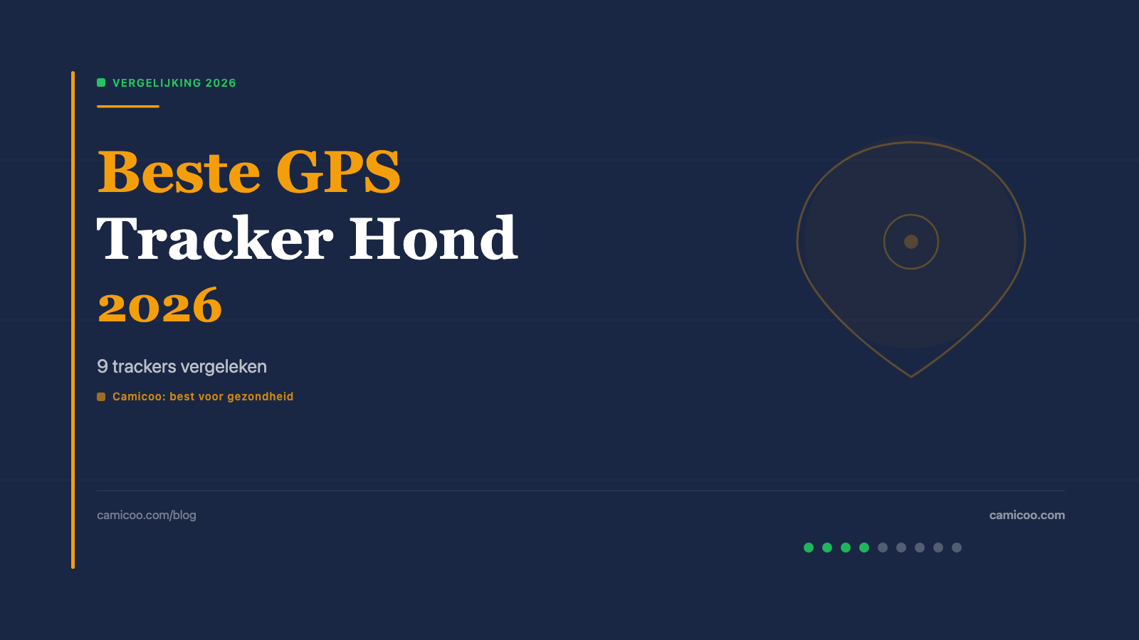 Camicoo GPS tracker vergelijking 2026 — 9 producten getest