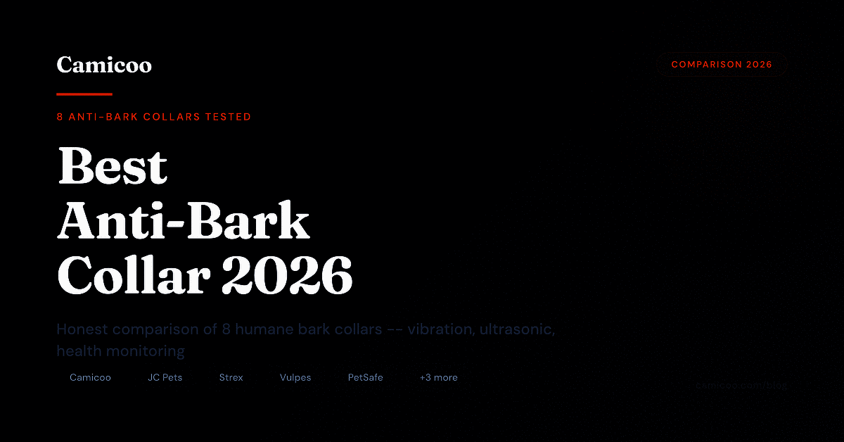 Camicoo comparison of 8 anti-bark collars 2026