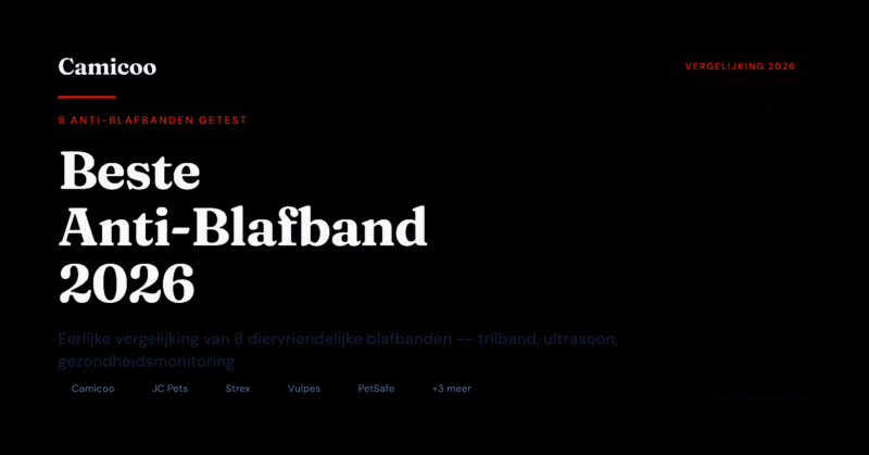 Camicoo vergelijking van 8 anti-blafbanden 2026