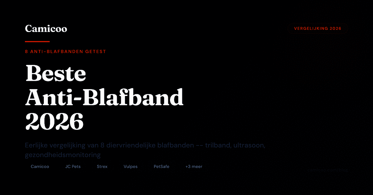 Camicoo vergelijking van 8 anti-blafbanden 2026