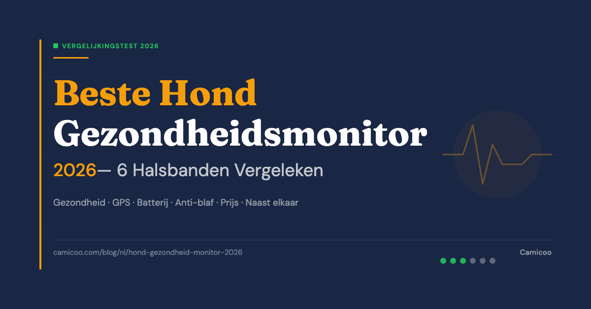 Beste Hond Gezondheidsmonitor 2026: 6 Halsbanden Vergeleken