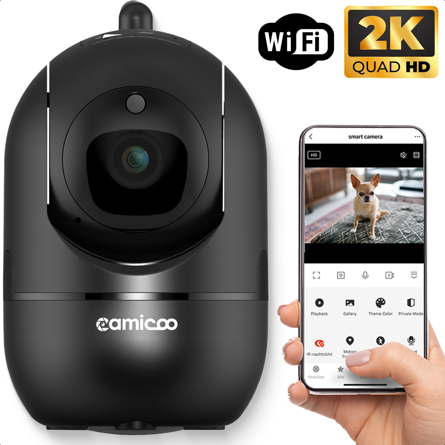 Camicoo® - Huisdiercamera - Wit