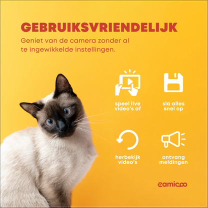 Camicoo® - Huisdiercamera - Zwart