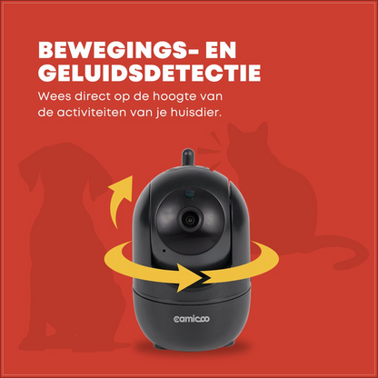 Camicoo® - Huisdiercamera - Zwart